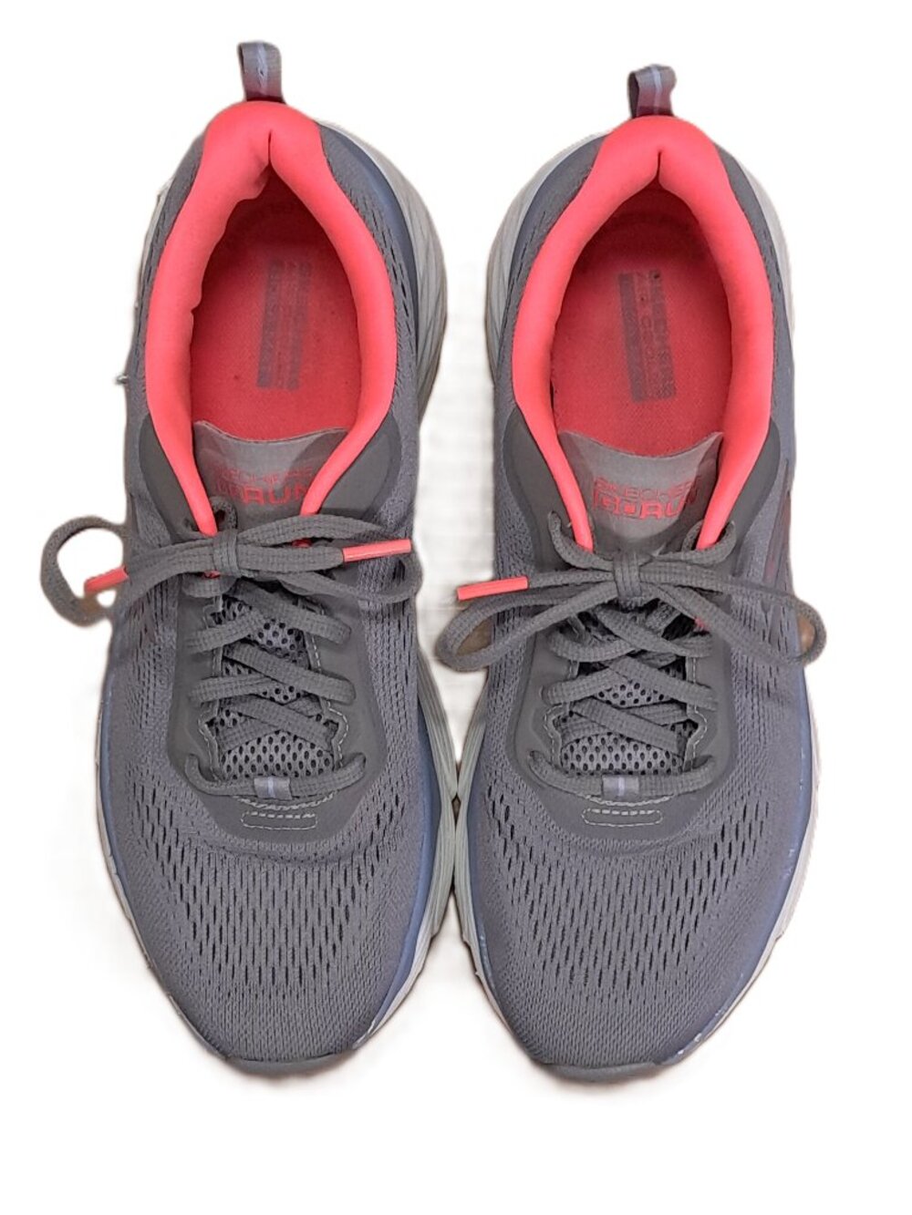 Skechers Max Cushioning Go Run Shoes Women 9.5 Gray Pink Athletic 128551 GYCL - Picture 5 of 14